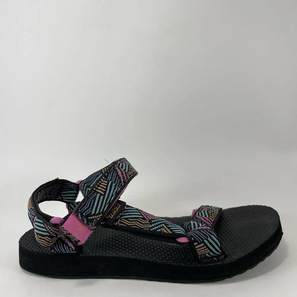 Teva Original Universal Womens Size 6 Multi Pink Retro Strappy Sport Sandal